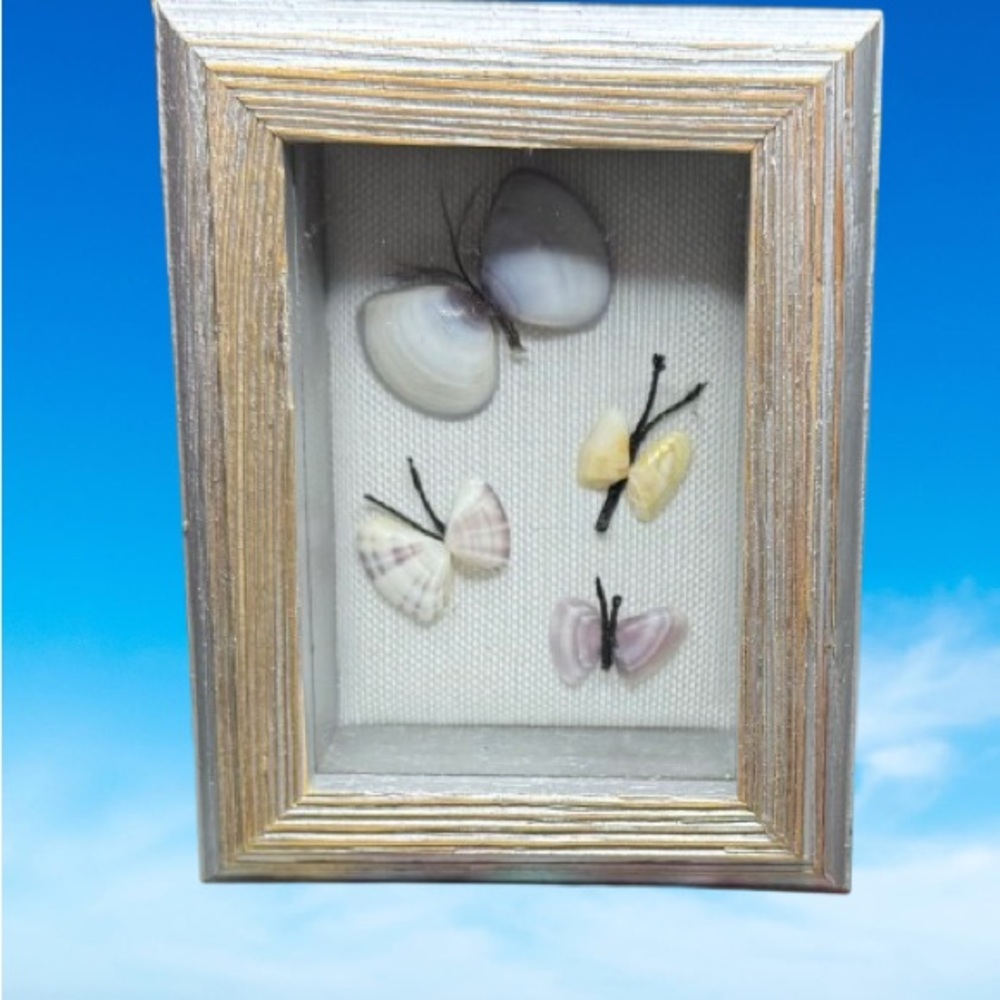 BUTTERFLY SEA SHELL ART PIECE